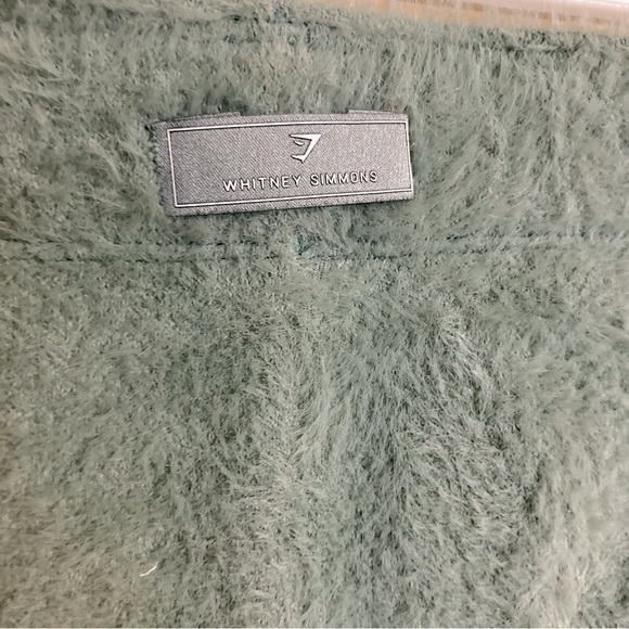 Whitney Simmons Eyelash Knit Green Fuzzy Shorts Size M - Picture 4 of 6